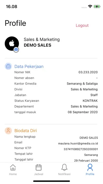 Nexa Absensi Screenshots