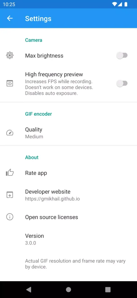 Screenshot di GIF Camera