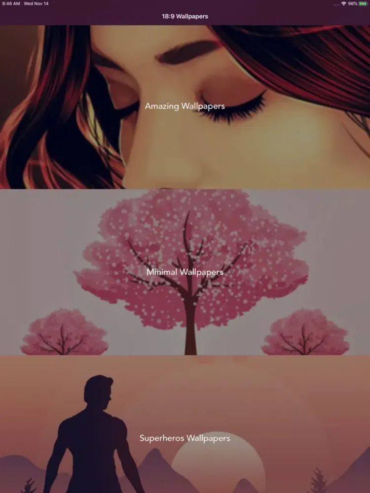 تصاویر 18:9 Wallpapers iPad 