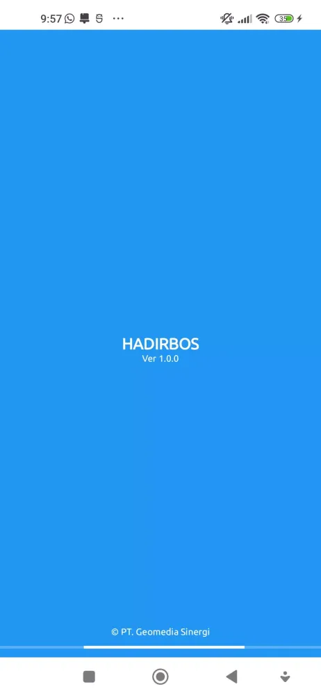 Tangkapan layar Presensi Hadirbos