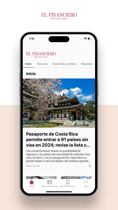 El Financiero Costa Rica স্ক্রিনশট