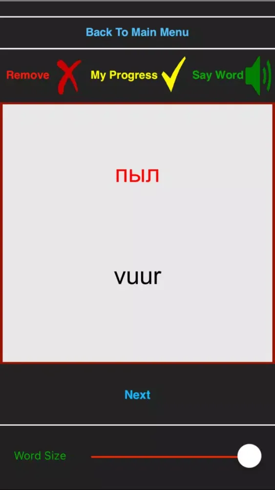 Ảnh chụp màn hình của Russisch voor experts