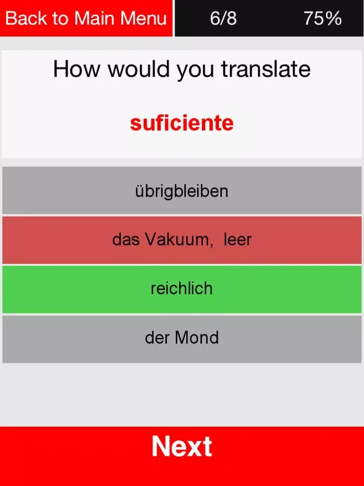 Tangkapan layar Spanisch Lehrer elementar iPad 