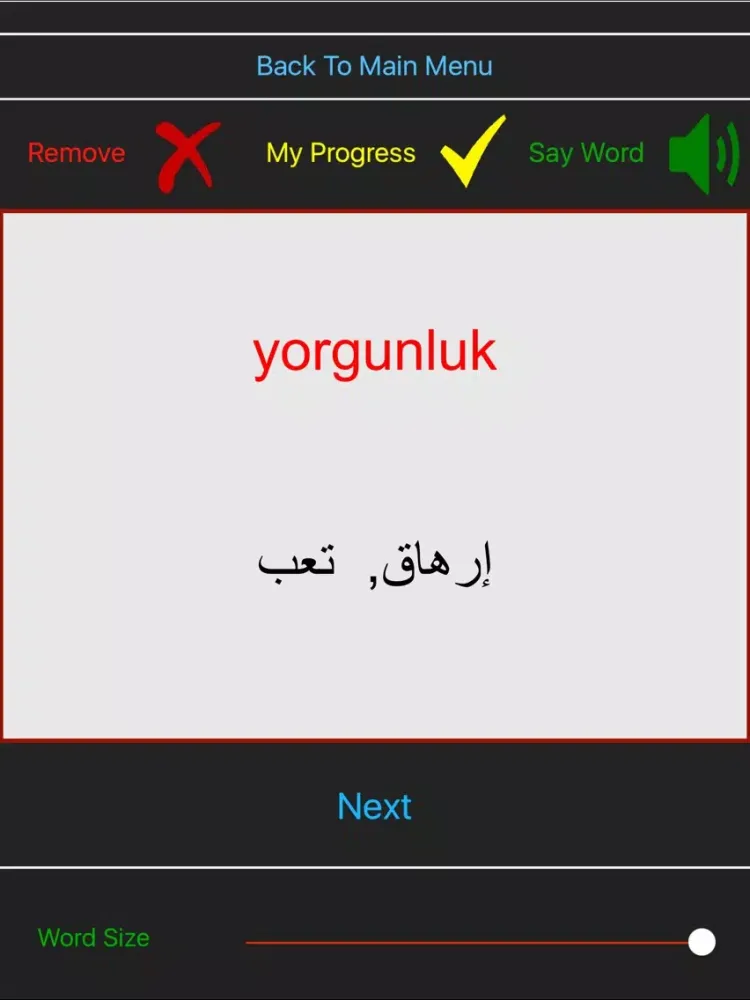 اللغة التركية المتقدم iPad 應用截圖