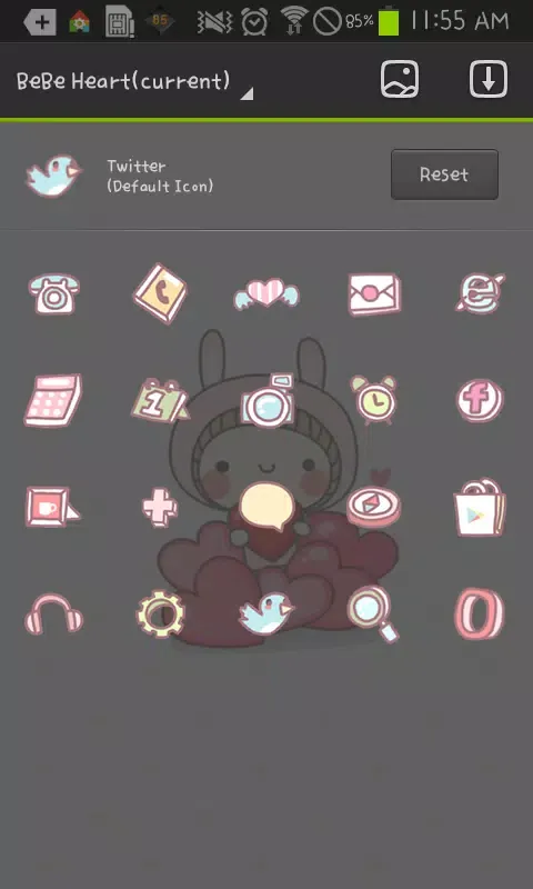 BeBe Heart go launcher theme スクリーンショット