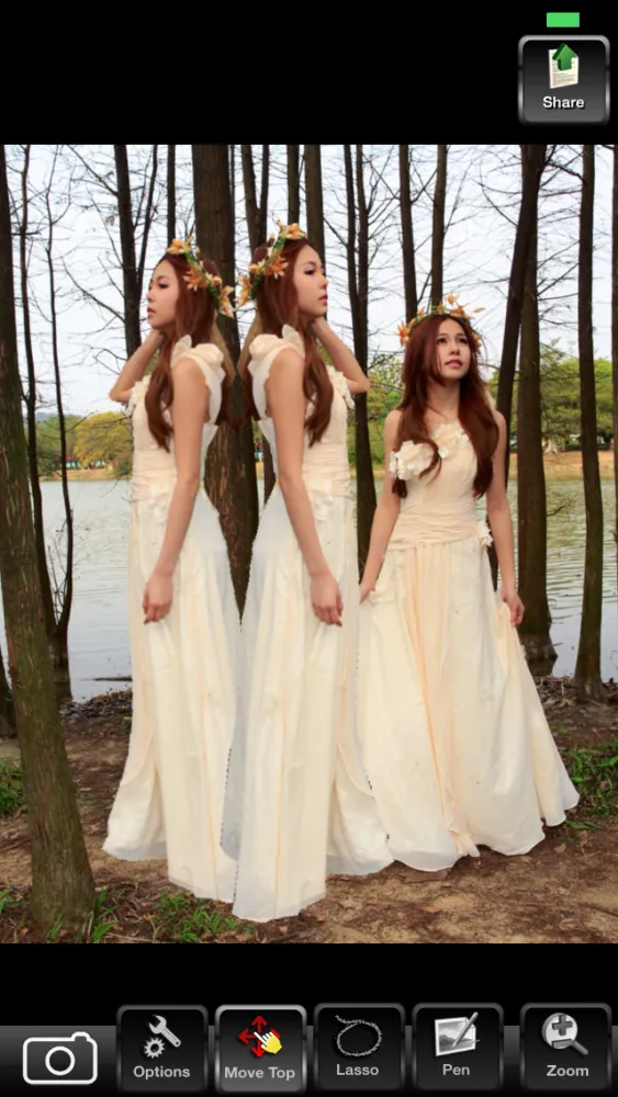 ภาพหน้าจอของ CutOut Superimpose Lasso
