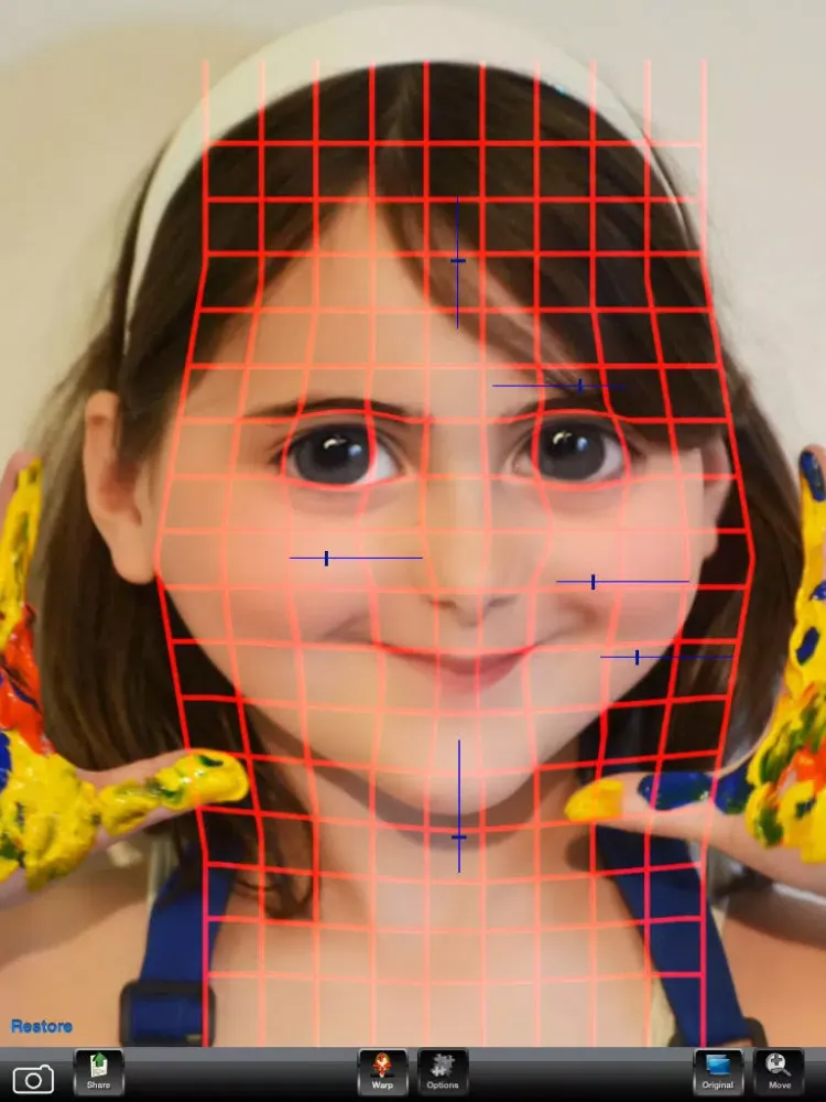 Ảnh chụp màn hình của Funny Face Warp iPad 