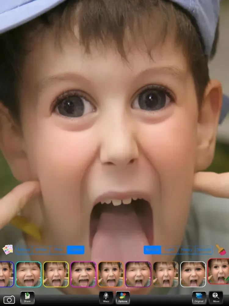 Ảnh chụp màn hình của Funny Face Warp iPad 
