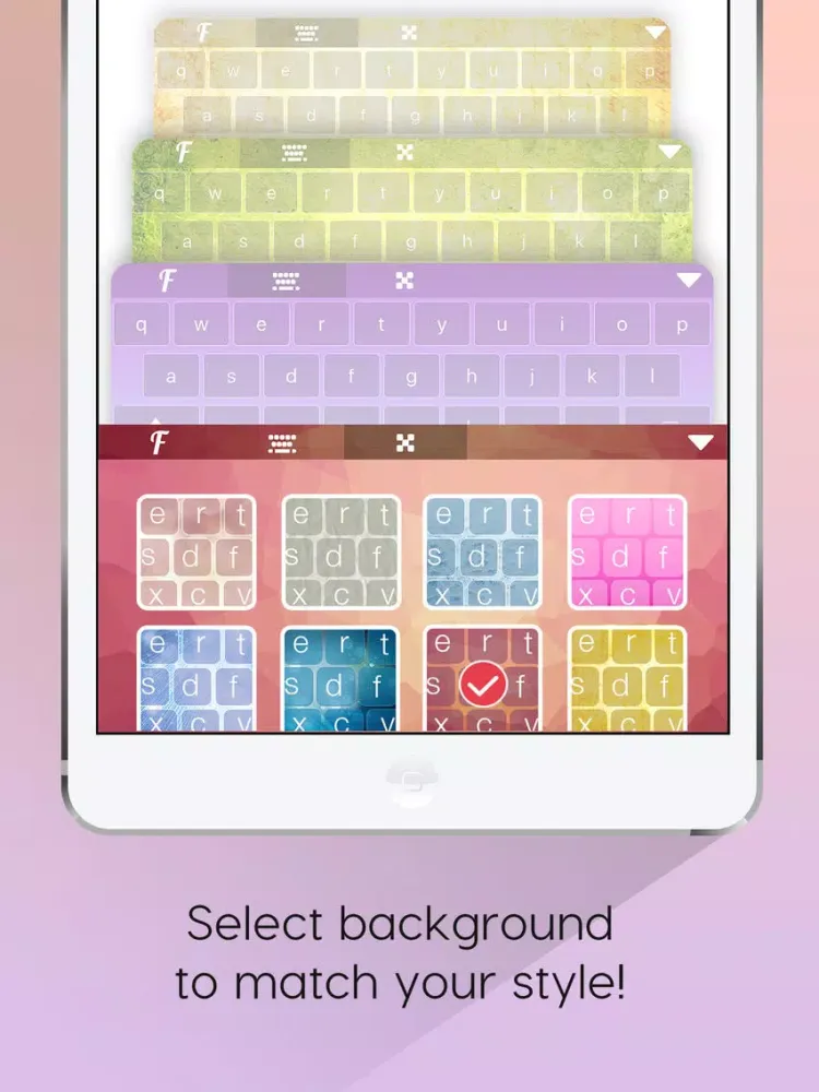 تصاویر Cool Font Keyboard – Customize Color Themes iPad 