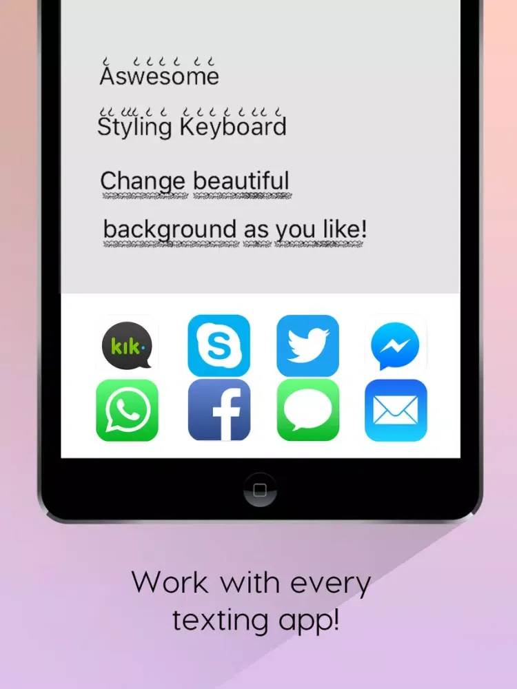 تصاویر Cool Font Keyboard – Customize Color Themes iPad 