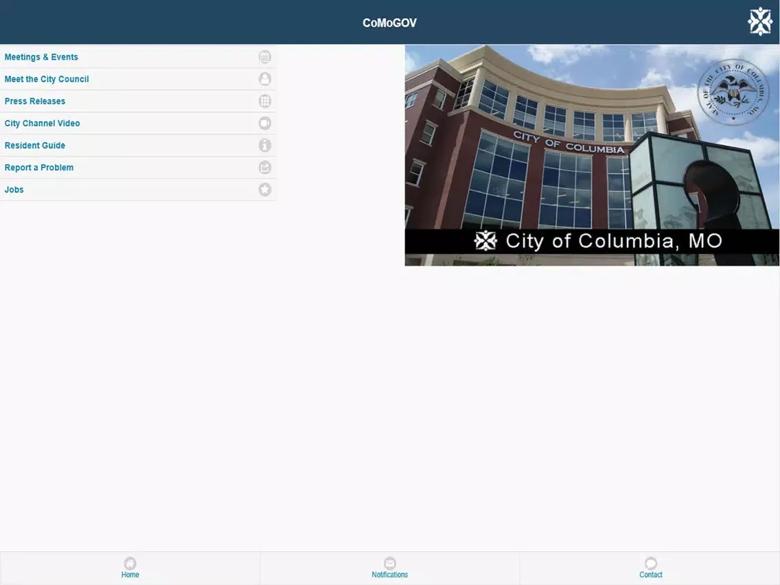 Tangkapan skrin ComoGOV iPad 
