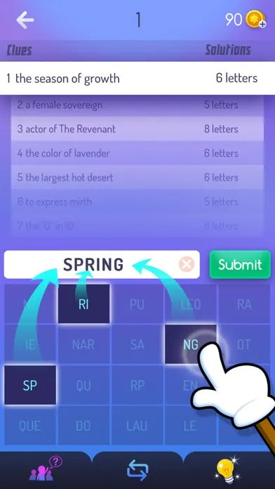 Скриншоты Mystic Words – Figure out 7 words with clues!