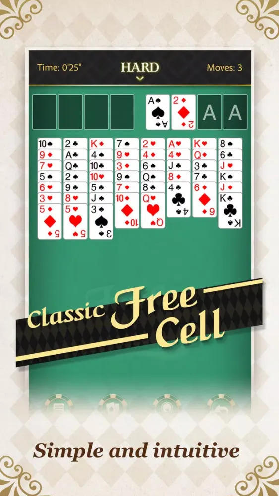 FreeCell Solitaire - Classic Shuffle Poker Game Screenshots