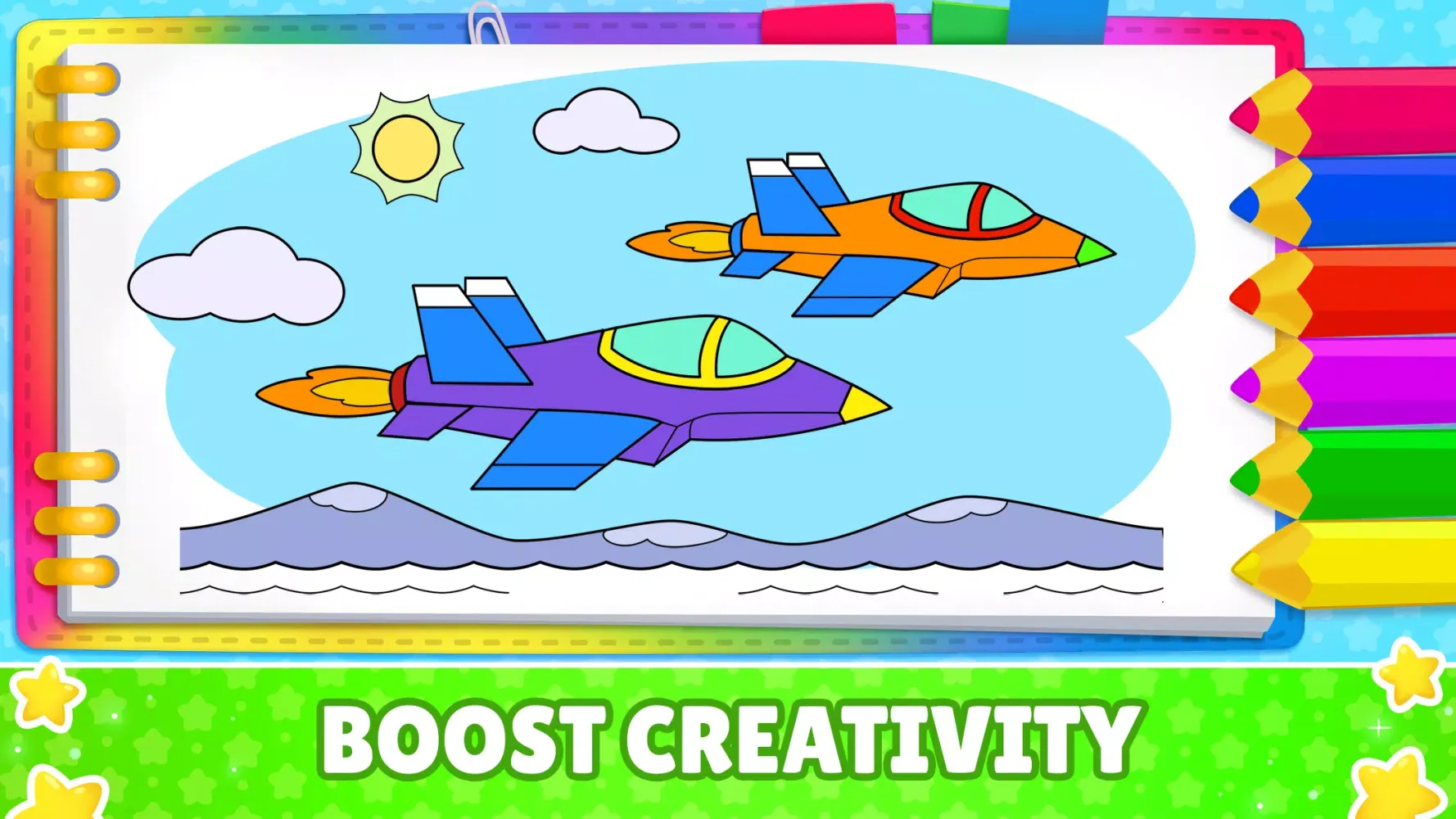 Captures d'écran de Kids coloring book for paint!