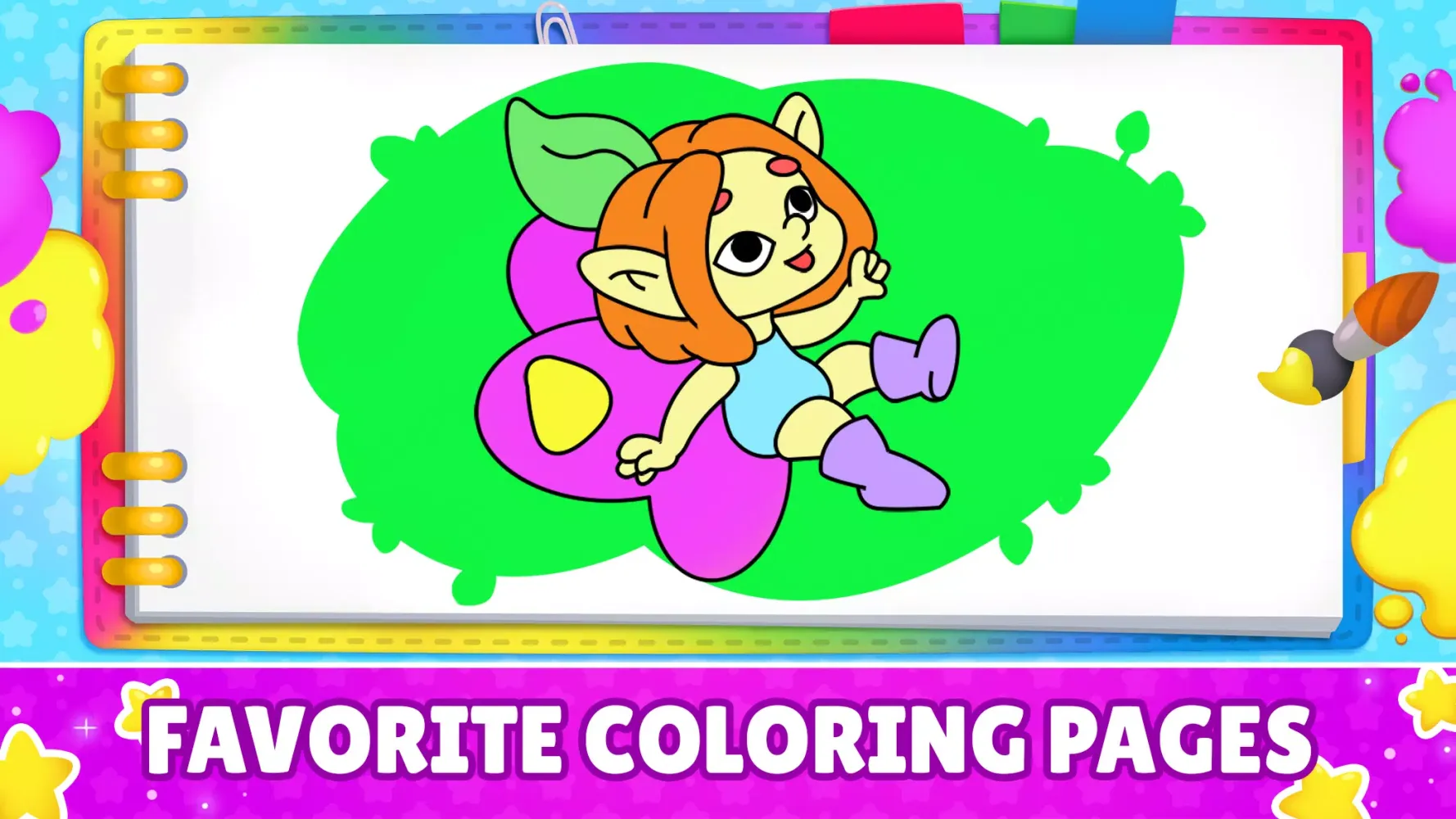 Captures d'écran de Kids coloring book for paint!