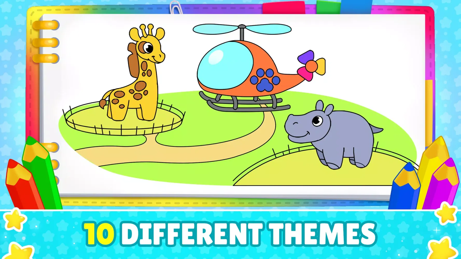 Captures d'écran de Kids coloring book for paint!