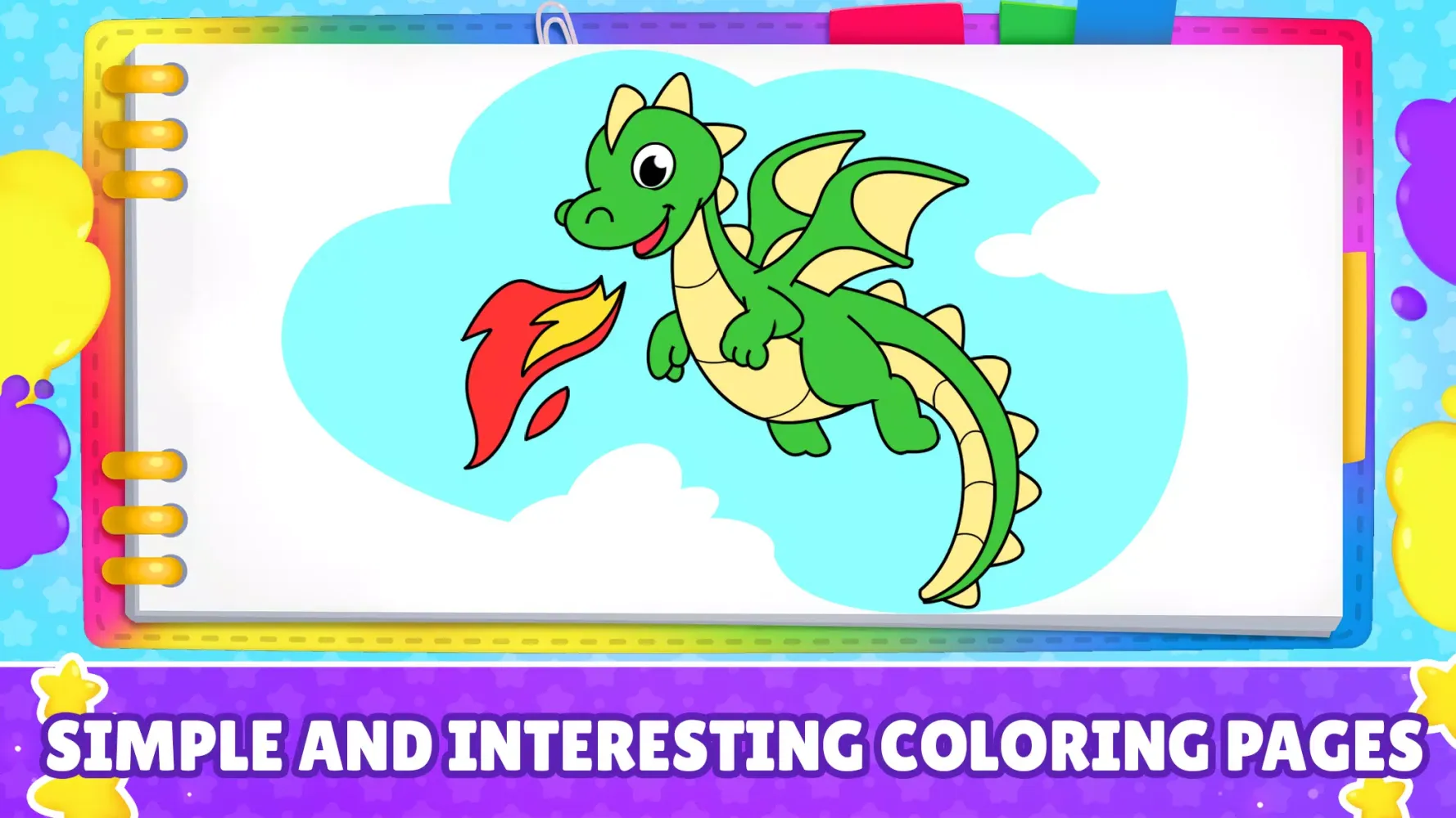 Captures d'écran de Kids coloring book for paint!