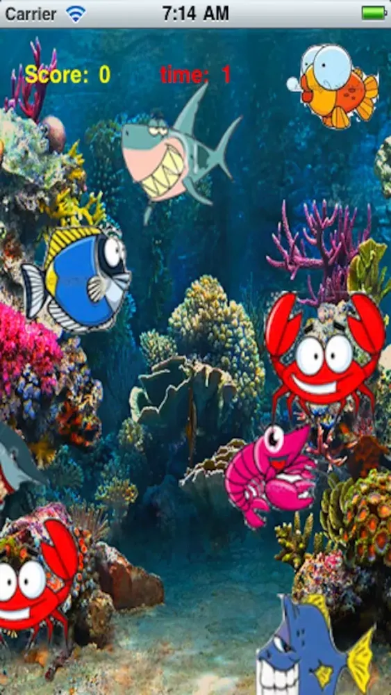 ภาพหน้าจอของ Angry Tap Fish Free - Cool Game
