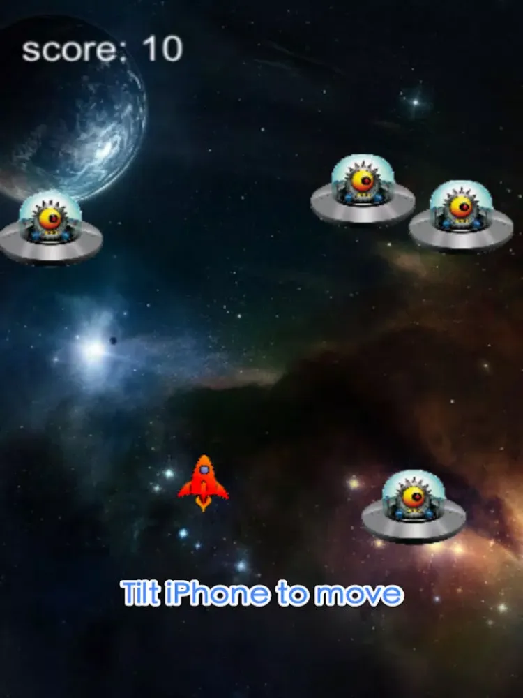 Alien Invasion: Space War Free iPad 应用截图