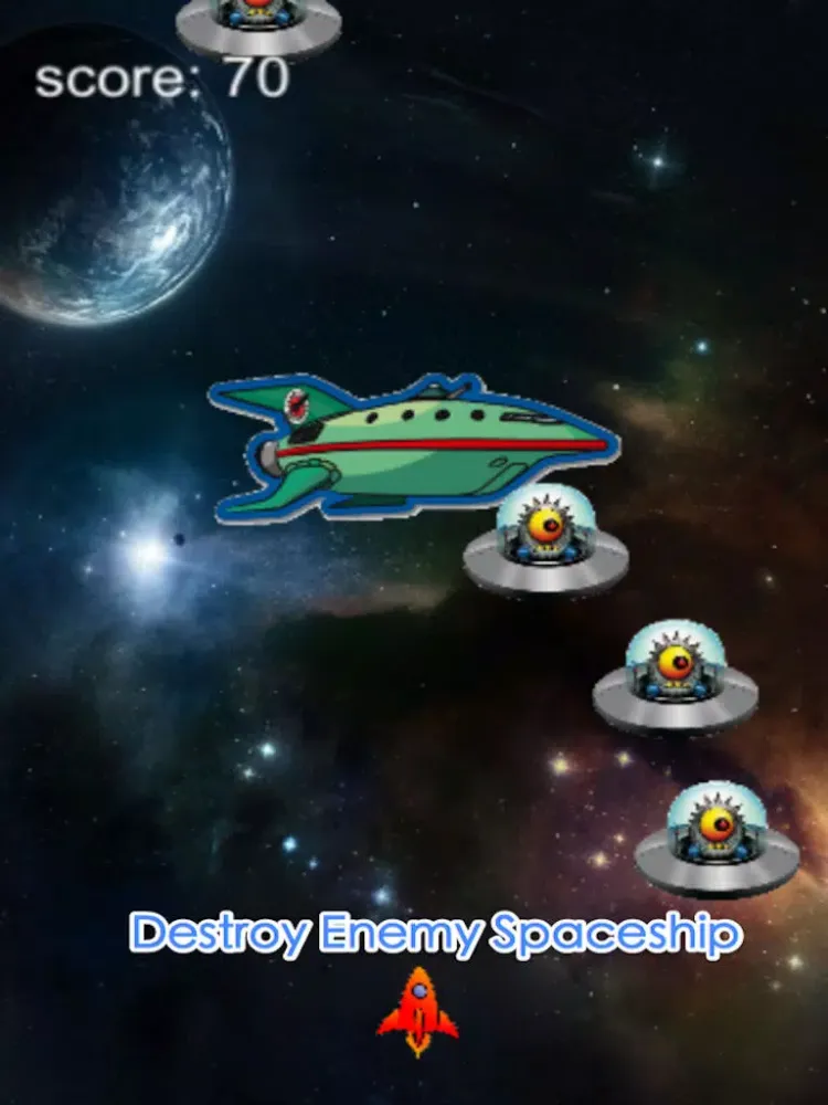 Alien Invasion: Space War Free iPad 应用截图