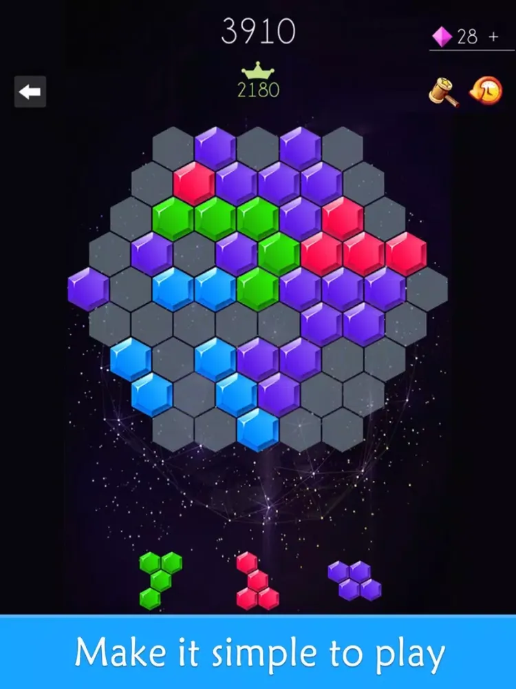 Hexagon Crush - Puzzle Games iPad  سکرین شاٹس