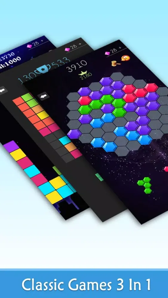 Hexagon Crush - Puzzle Games سکرین شاٹس