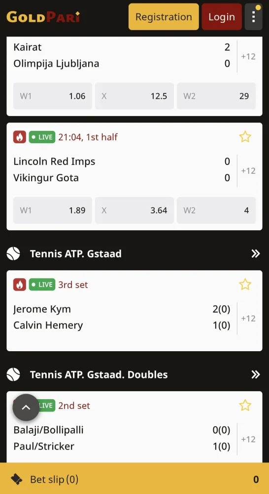 GoldPari Casino Screenshots