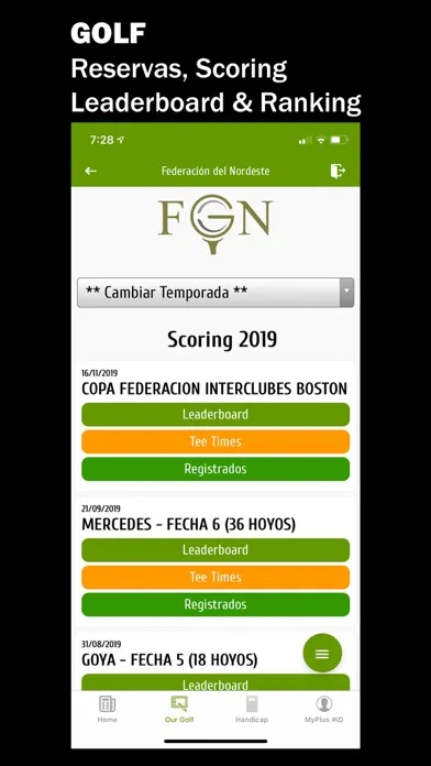 FGNEA Golf Nordeste Argentino 스크린샷