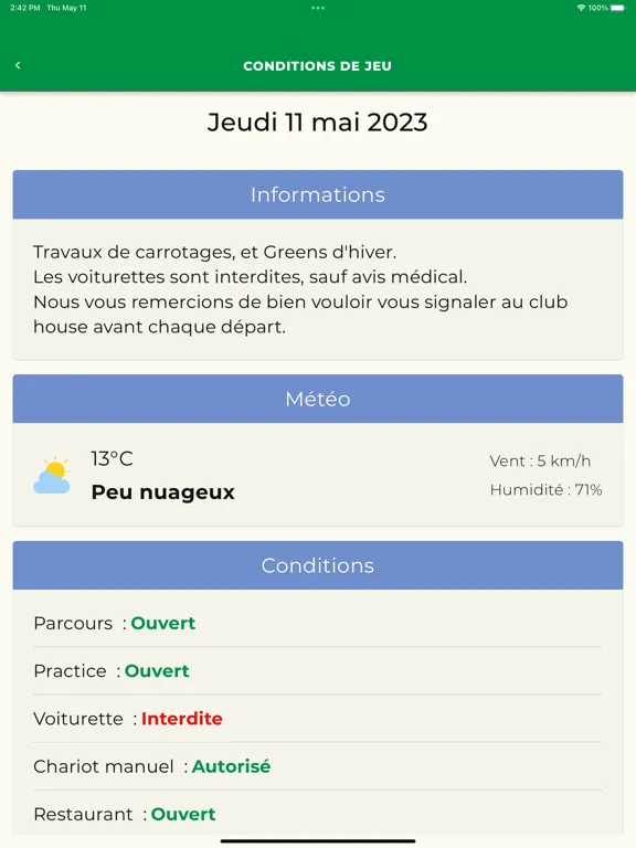 Golf de Cherbourg iPad  스크린샷