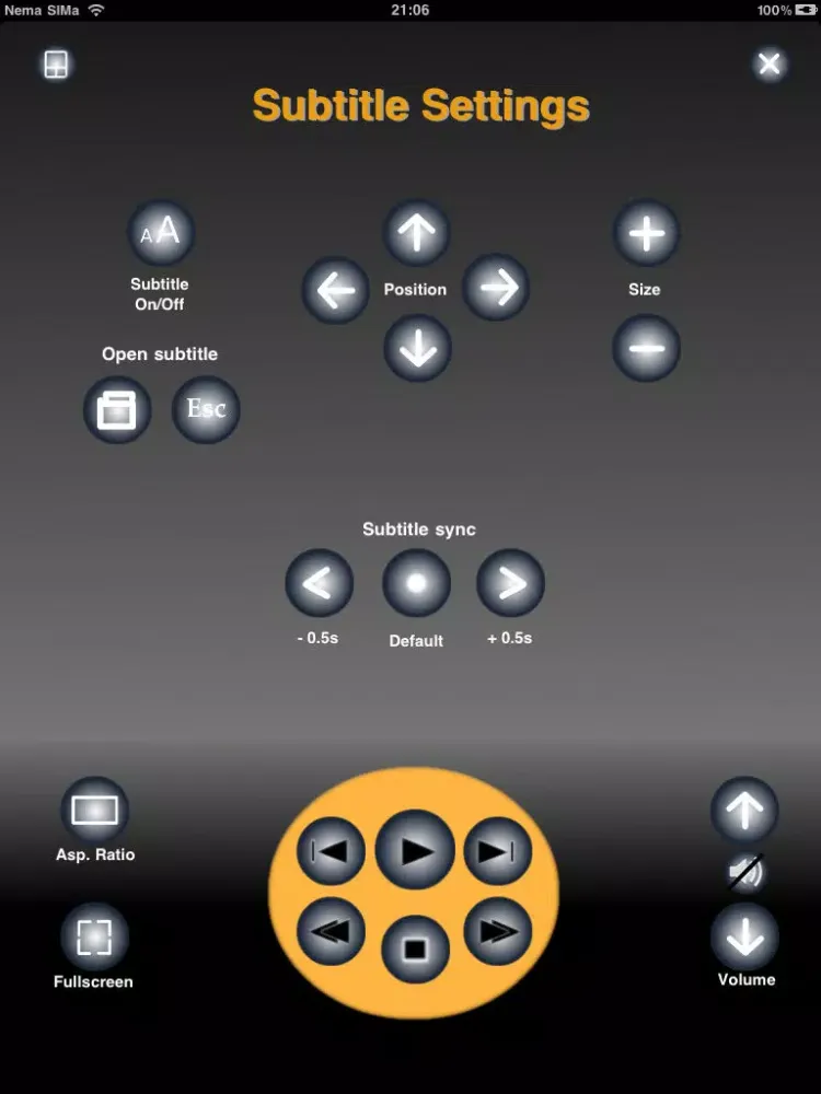 Tangkapan skrin GOM Remote controller LITE iPad 