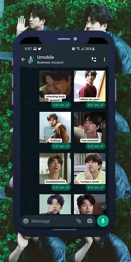 Gong Yoo WASticker Screenshots