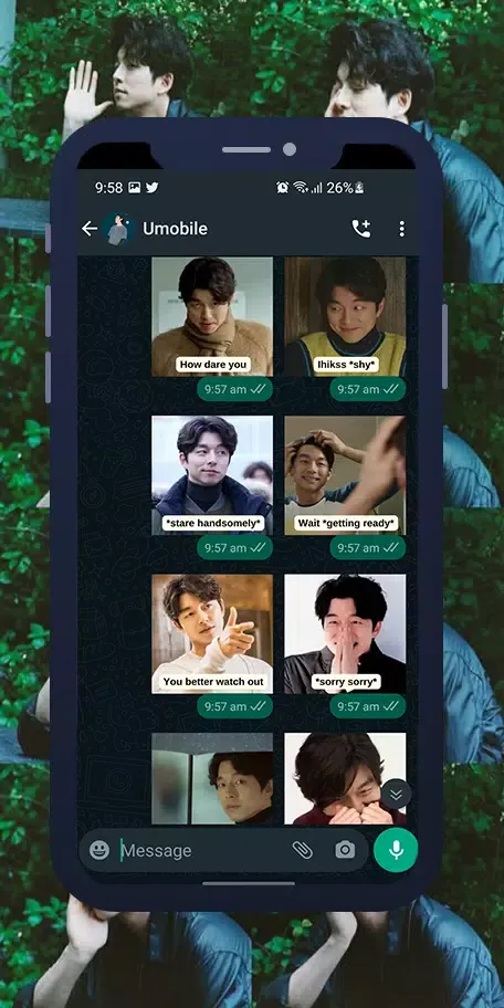 Gong Yoo WASticker Screenshots