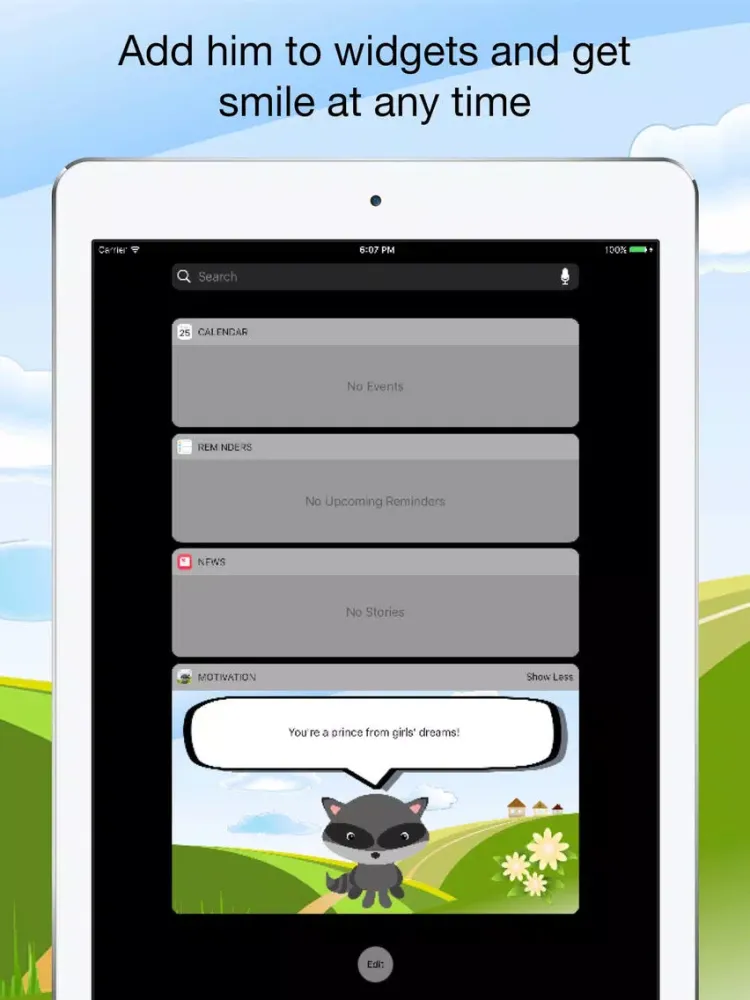 Capturas de tela do Motivation Widget - Good Mood Every Day iPad 