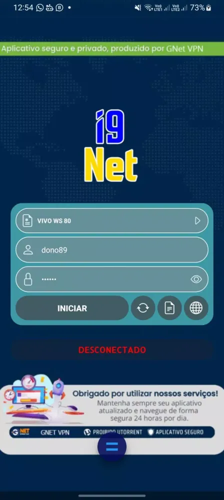 i9 NET Conect Screenshots