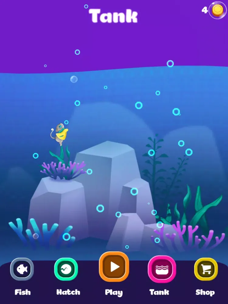 Hungry Fish World: Fishy Polly iPad  स्क्रीनशॉट