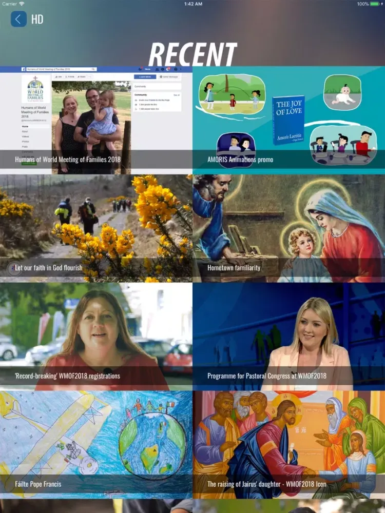 تصاویر iCatholic Player iPad 