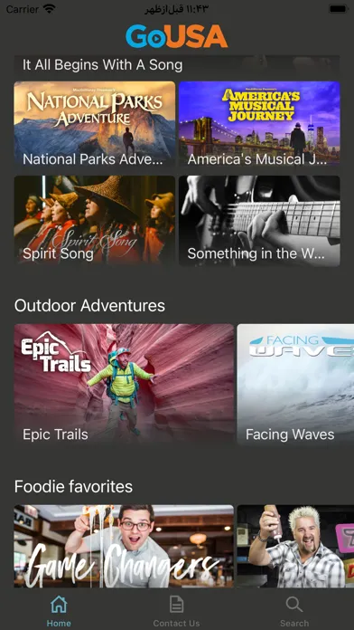 Capturas de pantalla de GoUSA