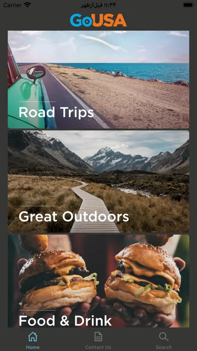 Capturas de pantalla de GoUSA