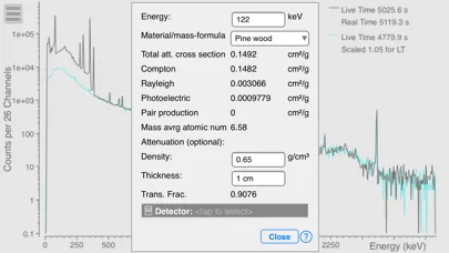 Скриншоты InterSpec Radiation Analysis