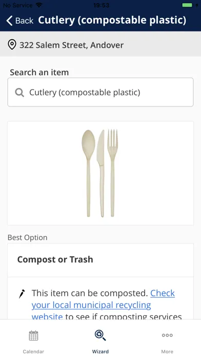 Andover MA Solid Waste App سکرین شاٹس
