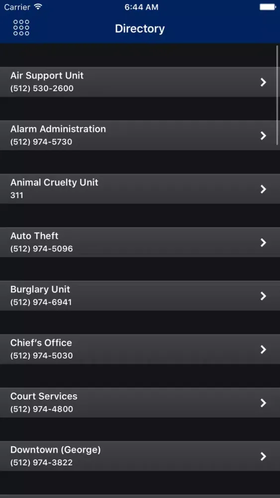 Скриншоты Austin Police Department