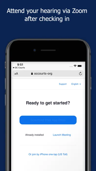OC Courts Mobile سکرین شاٹس