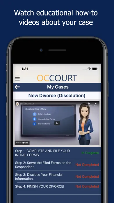 OC Courts Mobile سکرین شاٹس