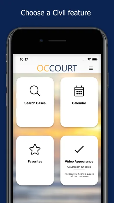 OC Courts Mobile سکرین شاٹس