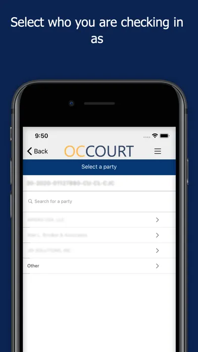 OC Courts Mobile سکرین شاٹس