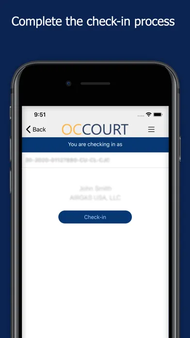 OC Courts Mobile سکرین شاٹس