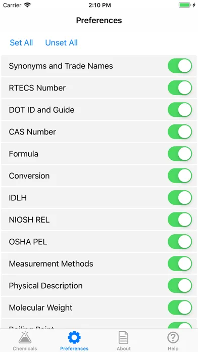 NIOSH Mobile Pocket Guide スクリーンショット