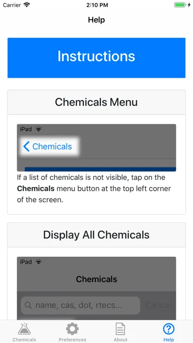 NIOSH Mobile Pocket Guide スクリーンショット