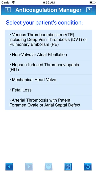 Capturas de pantalla de Anticoagulation Manager