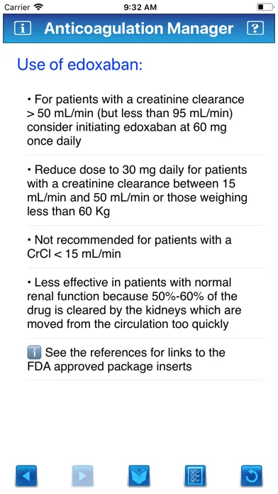Capturas de pantalla de Anticoagulation Manager